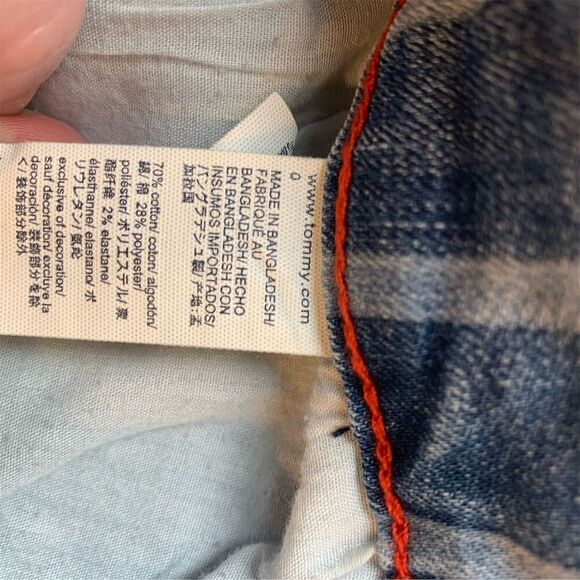 Tommy Hilfiger Women's High Rise Skinny Jeans Striped Blue Size 0 - Picture 5 of 13